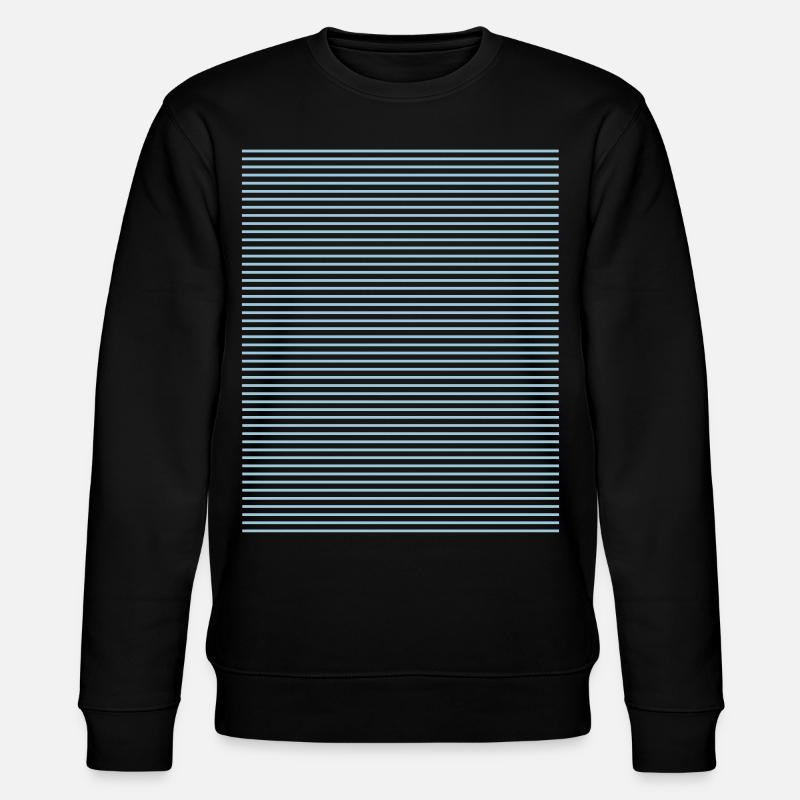 Motif Rayures bleues - Sweat bio CHANGER Stanley/Stella Unisexe - noir