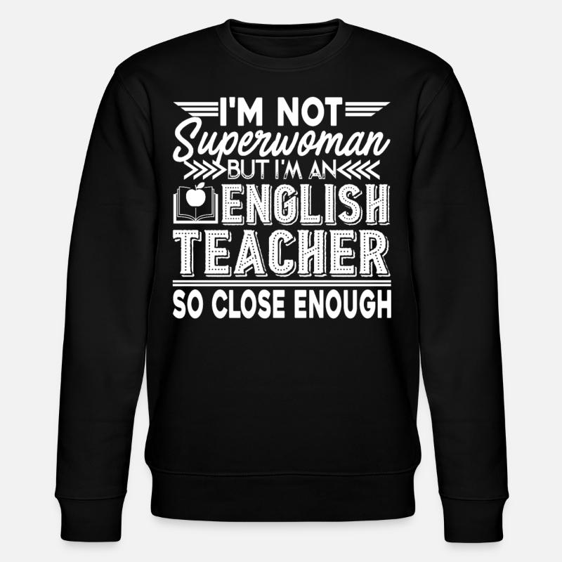 Englischlehrer Ich bin ein Englischlehrer - Stanley/Stella Unisex Bio-Sweatshirt CHANGER  - Schwarz