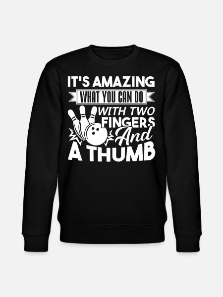 Bowling Is Amazing - Stanley/Stella CHANGER Unisex Organic Sweatshirt - black