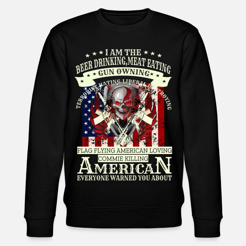 Army skull - Stanley/Stella CHANGER Unisex Organic Sweatshirt - black
