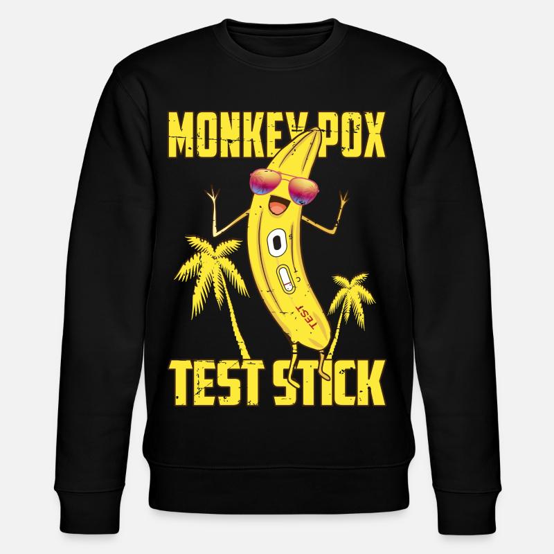 Monkey pox test sticks - Stanley/Stella CHANGER Unisex Organic Sweatshirt - black
