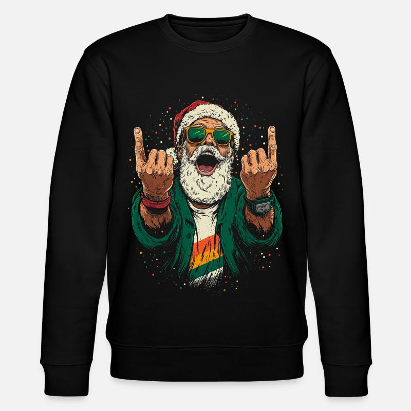 Sankt Nikolaus Rocking - Stanley/Stella CHANGER Unisex Organic Sweatshirt - black