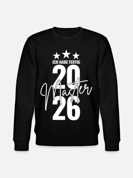 Master 2026 I have finished - Stanley/Stella CHANGER Unisex Organic Sweatshirt - black