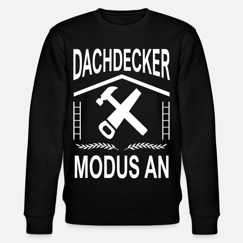 Dachdecker Modus AN - Stanley/Stella Unisex Bio-Sweatshirt CHANGER  - Schwarz