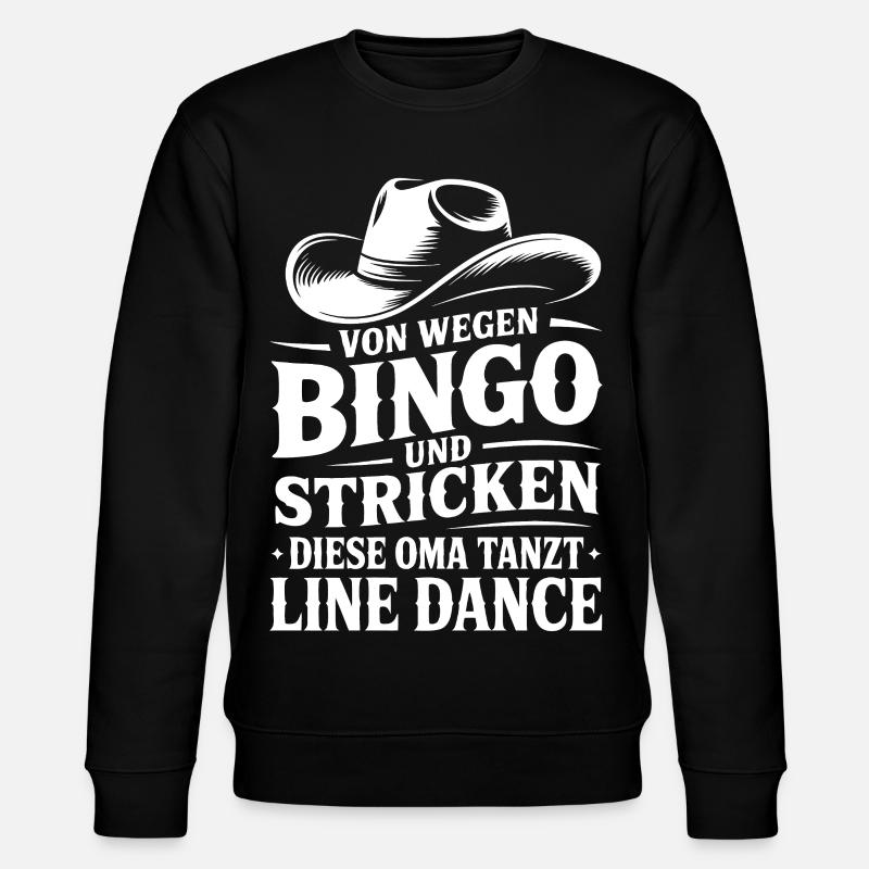 Oma Line Dance - Stanley/Stella Unisex Bio-Sweatshirt CHANGER - Schwarz