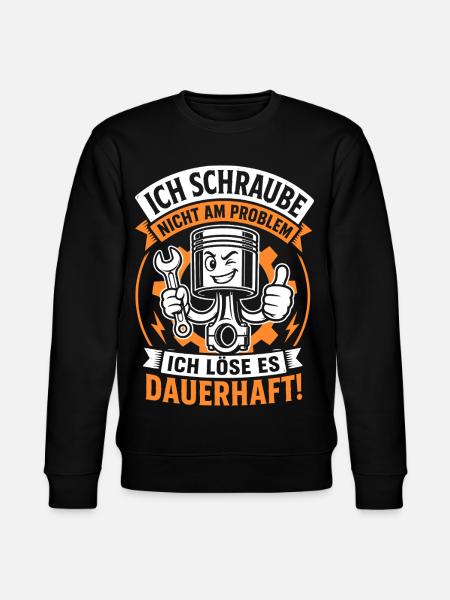 Ich schraube nicht am Problem - Stanley/Stella Unisex Bio-Sweatshirt CHANGER - Schwarz