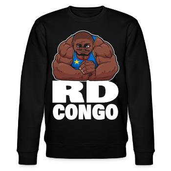RDC STRONG MAN - Sweat bio CHANGER Stanley/Stella Unisexe - noir - Devant - Nik (191cm) & Marisol (170cm)
