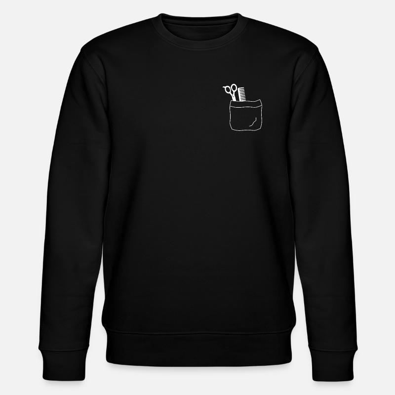 friseur pocket - Stanley/Stella Unisex Bio-Sweatshirt CHANGER  - Schwarz