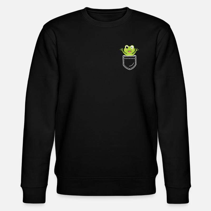 Frog Frogs - Stanley/Stella CHANGER Unisex Organic Sweatshirt - black