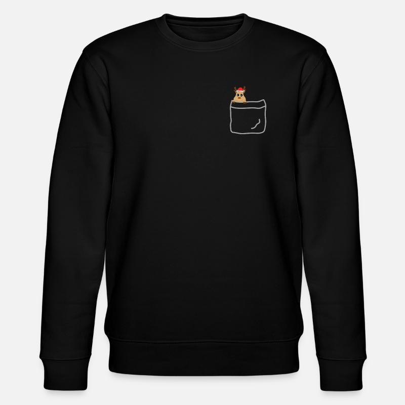 Pockets reindeer - Stanley/Stella Unisex Bio-Sweatshirt CHANGER  - Schwarz