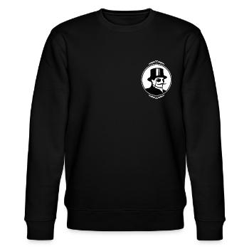 Arsenlupine 1 FNR - Stanley/Stella Unisex Bio-Sweatshirt CHANGER  - Schwarz - Vorne - Nik (191cm) & Marisol (170cm)