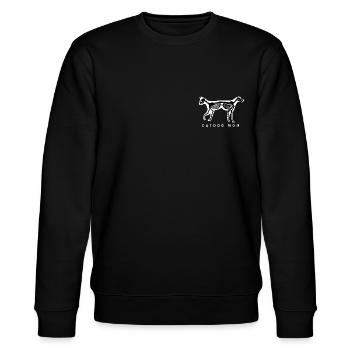 Cat Mom, Dog Mom | Catdog Mom T-shirt - Stanley/Stella Unisex Bio-Sweatshirt CHANGER  - Schwarz - Vorne - Nik (191cm) & Marisol (170cm)
