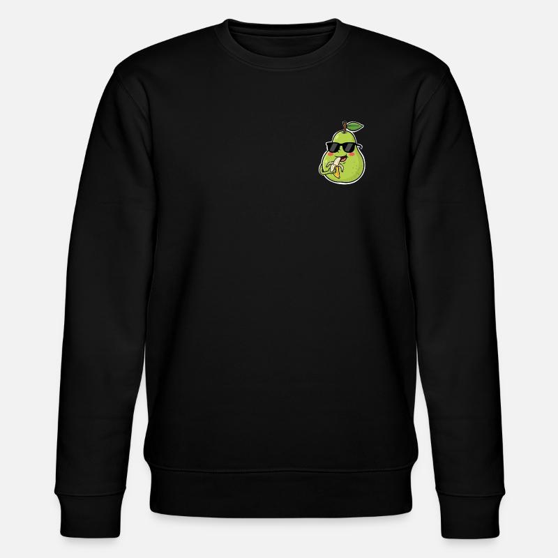 Lustige Birne - Stanley/Stella Unisex Bio-Sweatshirt CHANGER - Schwarz