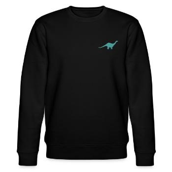 Dinosaur True Graphic Print - Sweat bio CHANGER Stanley/Stella Unisexe - noir - Devant - Nik (191cm) & Marisol (170cm)
