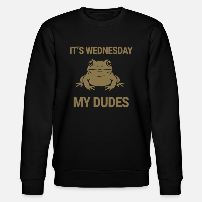 It's Wednesday my dudes - Stanley/Stella Unisex Bio-Sweatshirt CHANGER  - Schwarz