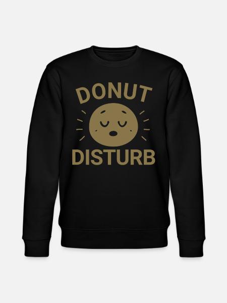 Donut Disturb - Stanley/Stella CHANGER Unisex Organic Sweatshirt - black