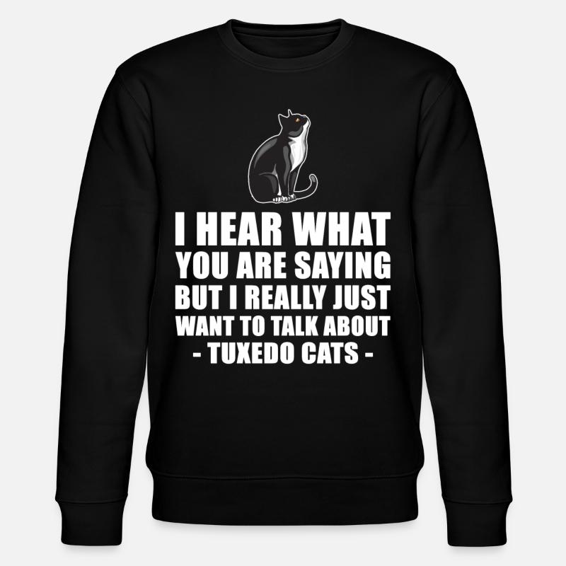 Smoking Cat cadeau Fun - Sweat bio CHANGER Stanley/Stella Unisexe - noir