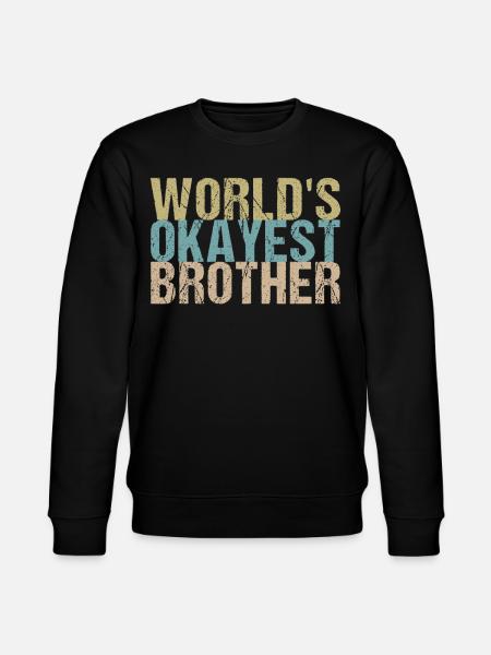 Bester Bruder der Welt - Stanley/Stella Unisex Bio-Sweatshirt CHANGER - Schwarz