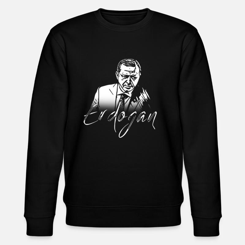 erdogan shirt - Stanley/Stella Unisex Bio-Sweatshirt CHANGER  - Schwarz