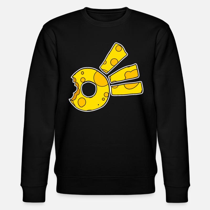 Cheese Comet Symbol - Stanley/Stella CHANGER Unisex Organic Sweatshirt - black