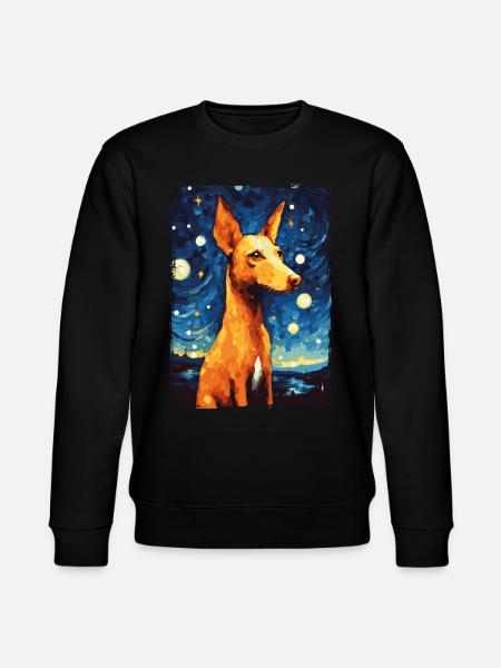 Podenco Starry Night - Stanley/Stella Unisex Bio-Sweatshirt CHANGER - Schwarz