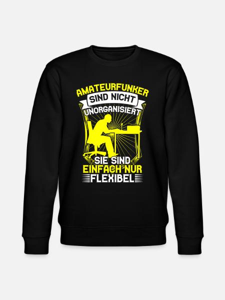 Amateur radio operators are flexible radio amateurs - Stanley/Stella CHANGER Unisex Organic Sweatshirt - black