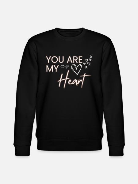 You're my heart - Stanley/Stella CHANGER Unisex Organic Sweatshirt - black
