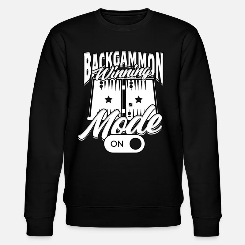 Backgammon Winning Mode On - Stanley/Stella CHANGER Unisex Organic Sweatshirt - black