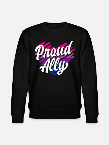 Bisexual Proud Rainbow - Stanley/Stella CHANGER Unisex Organic Sweatshirt - black