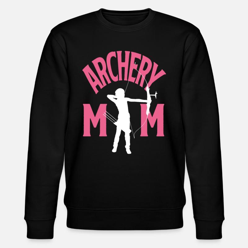 Mama Mutter Bogen Bogenschießen - Stanley/Stella Unisex Bio-Sweatshirt CHANGER  - Schwarz