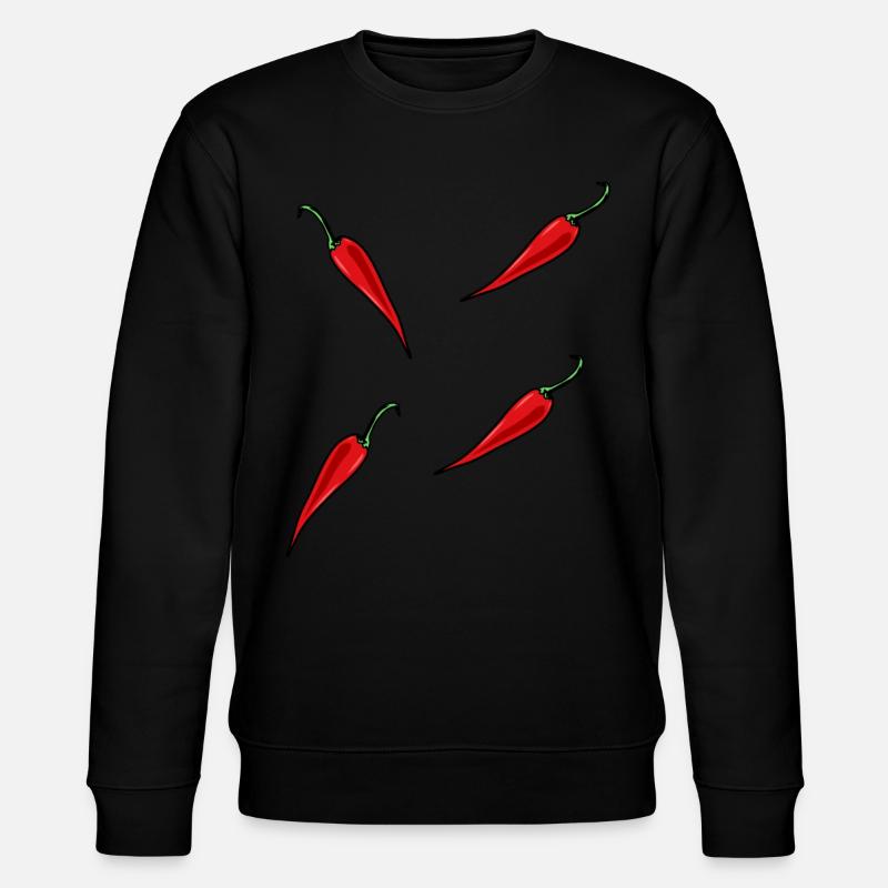 Épices au piment de paprika - Sweat bio CHANGER Stanley/Stella Unisexe - noir