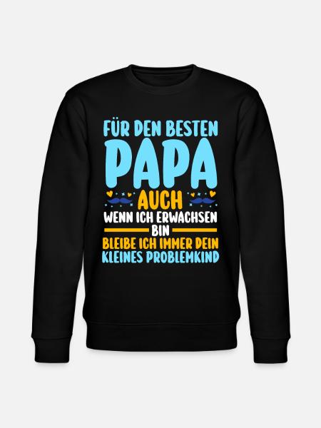 Dad Father's Day Dad - Stanley/Stella CHANGER Unisex Organic Sweatshirt - black