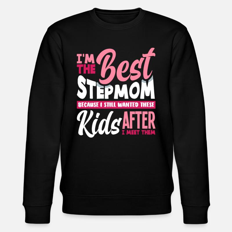 Beste Stiefmama - Stanley/Stella Unisex Bio-Sweatshirt CHANGER  - Schwarz