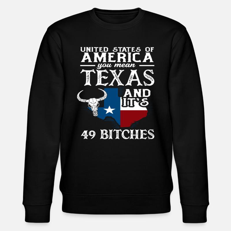 Texas Herkunft - Stanley/Stella Unisex Bio-Sweatshirt CHANGER  - Schwarz