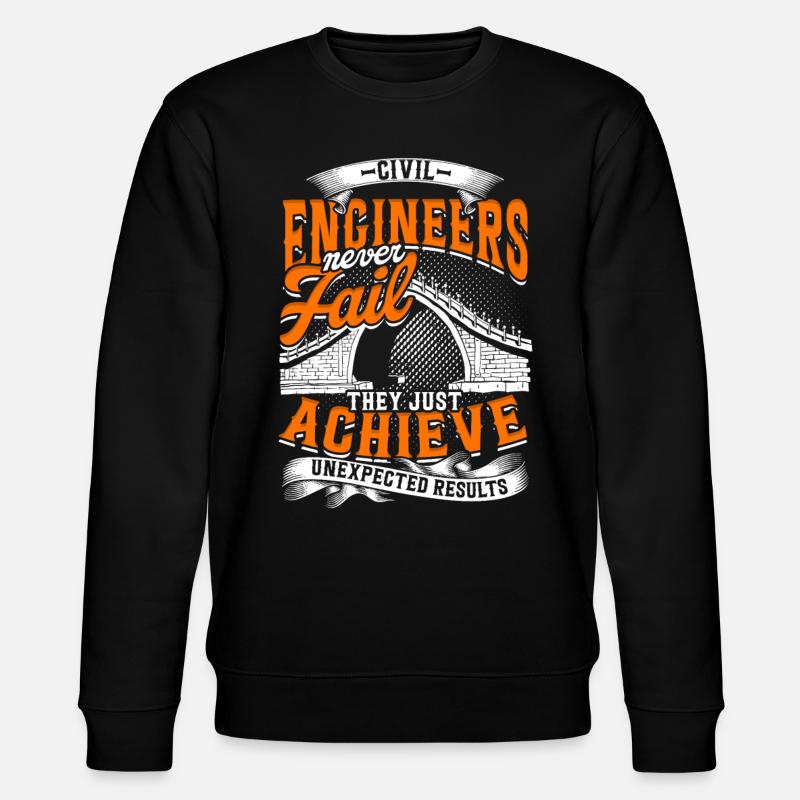 Bridge Engineer Civil Engineering - Stanley/Stella CHANGER Unisex Organic Sweatshirt - black