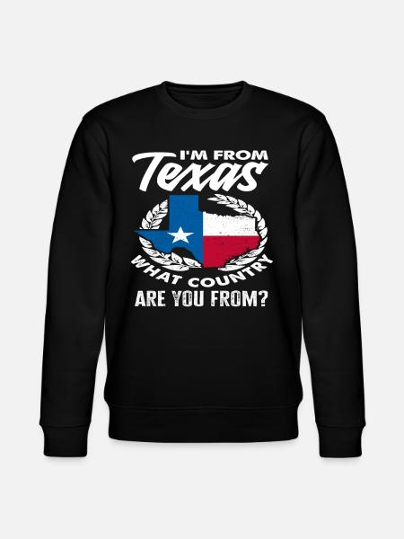 Texas Origin Texans - Stanley/Stella CHANGER Unisex Organic Sweatshirt - black