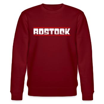 Rostock - Stanley/Stella CHANGER Unisex Organic Sweatshirt - burgundy - Front - Nik (191cm) & Marisol (170cm)