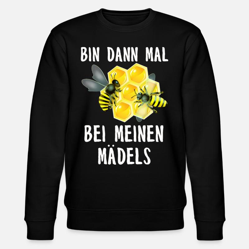 Beekeeper Tshirt Honey Bee Beekeeping Beekeeper - Stanley/Stella CHANGER Unisex Organic Sweatshirt - black