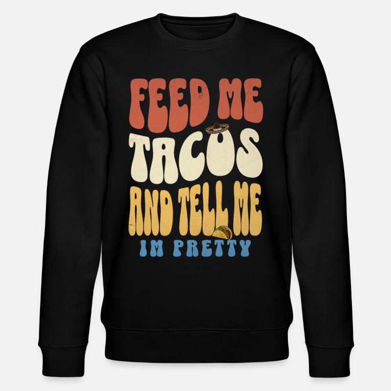 Tacos - Stanley/Stella Unisex Bio-Sweatshirt CHANGER  - Schwarz