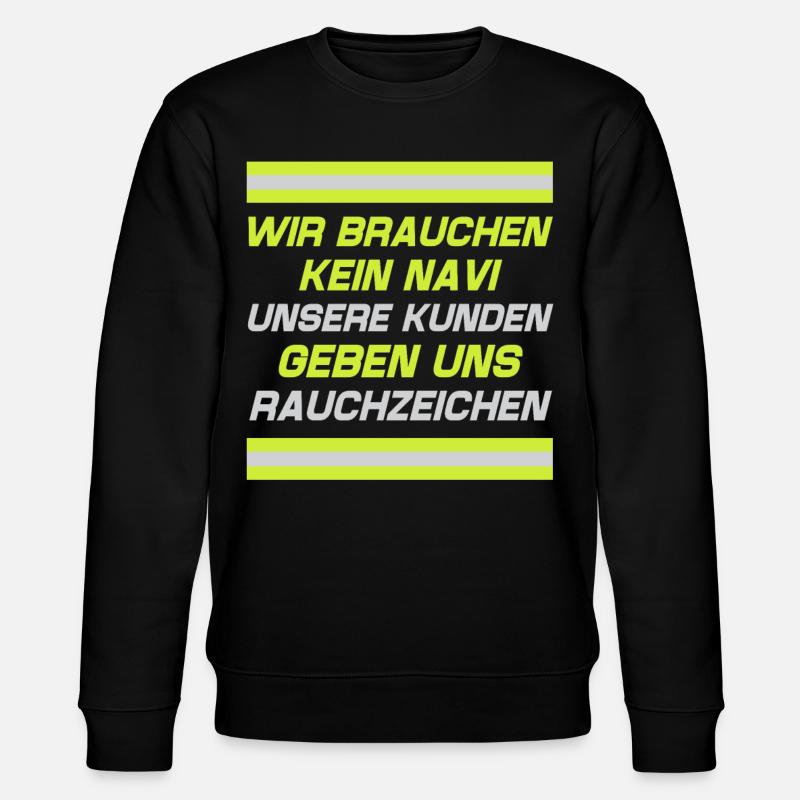 Firefighter Tshirt Firefighter Firefighter 112 - Stanley/Stella CHANGER Unisex Organic Sweatshirt - black