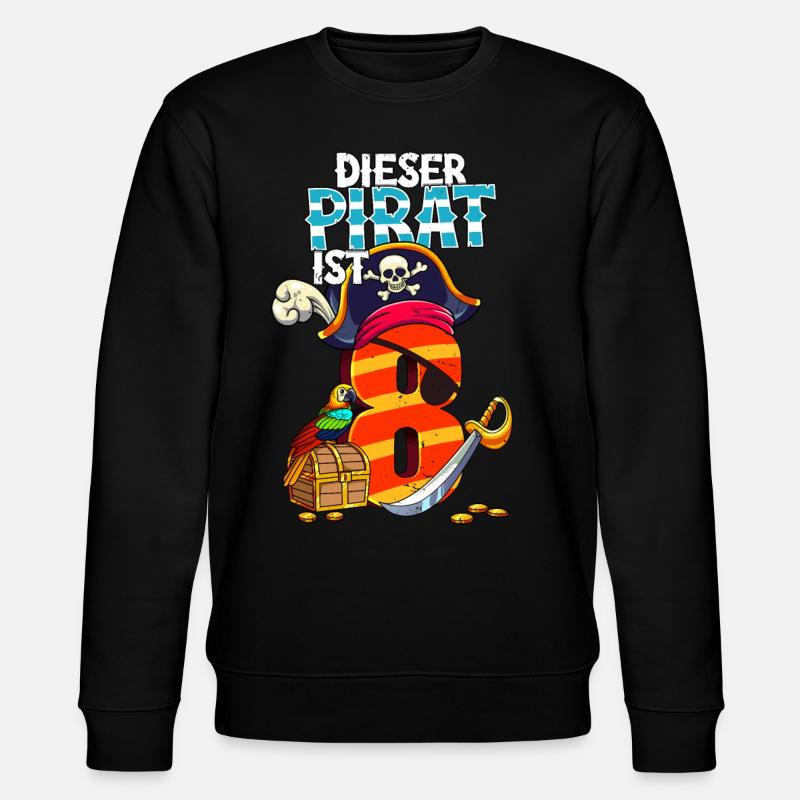 8e anniversaire Pirates - Sweat bio CHANGER Stanley/Stella Unisexe - noir
