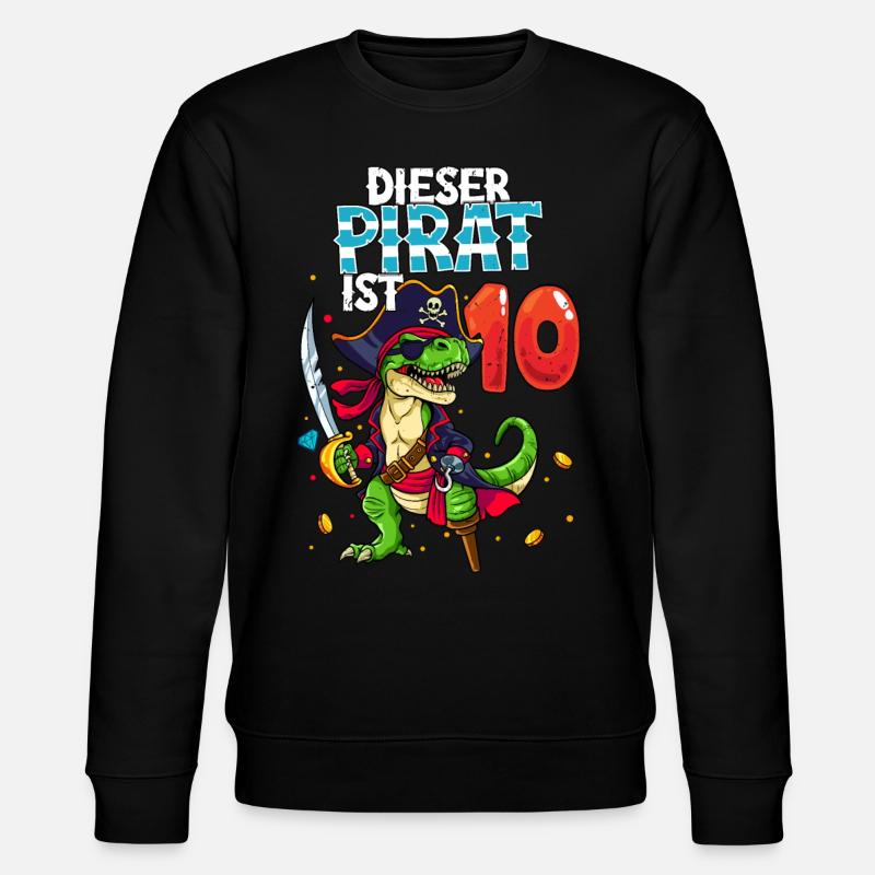 10e anniversaire Pirates - Sweat bio CHANGER Stanley/Stella Unisexe - noir