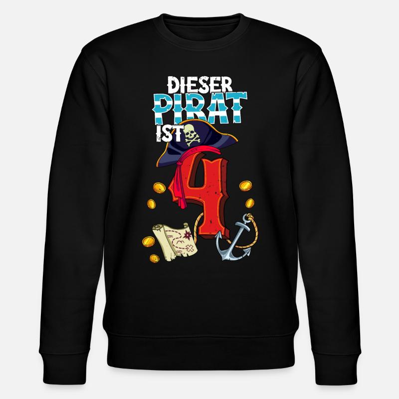 4e anniversaire Pirates - Sweat bio CHANGER Stanley/Stella Unisexe - noir