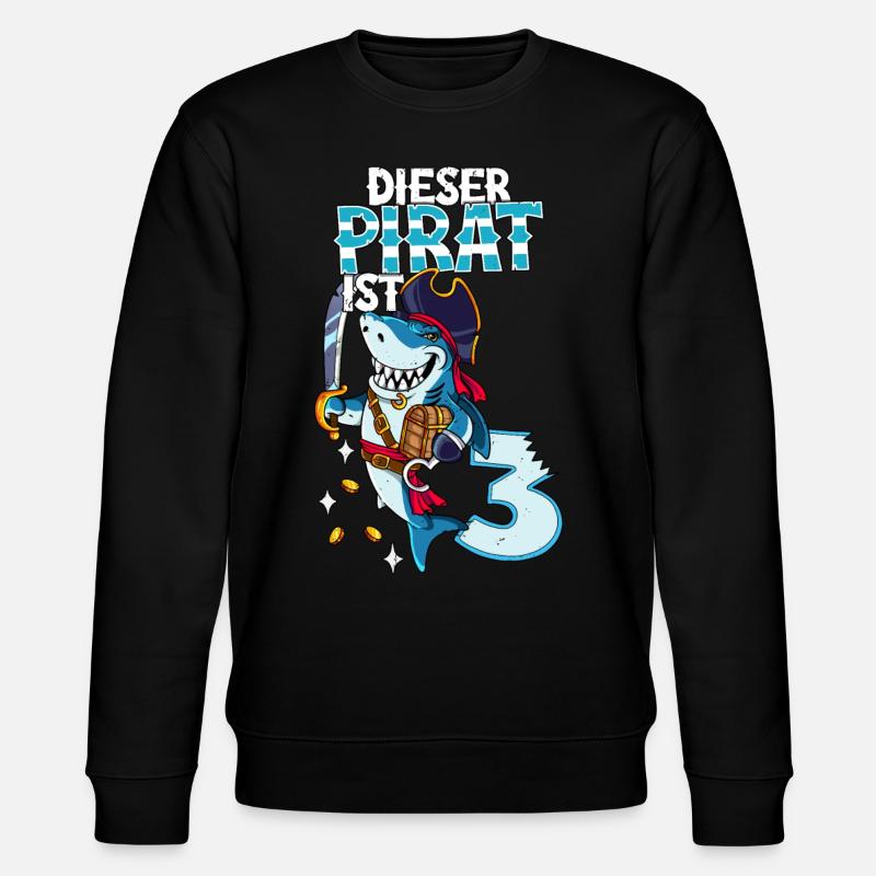 3e anniversaire Pirates - Sweat bio CHANGER Stanley/Stella Unisexe - noir