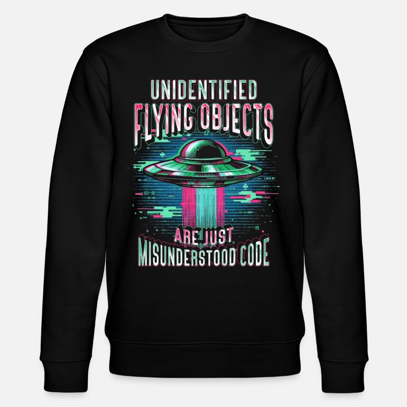 Robotics Engineer Misunderstood Code - Stanley/Stella CHANGER Unisex Organic Sweatshirt - black