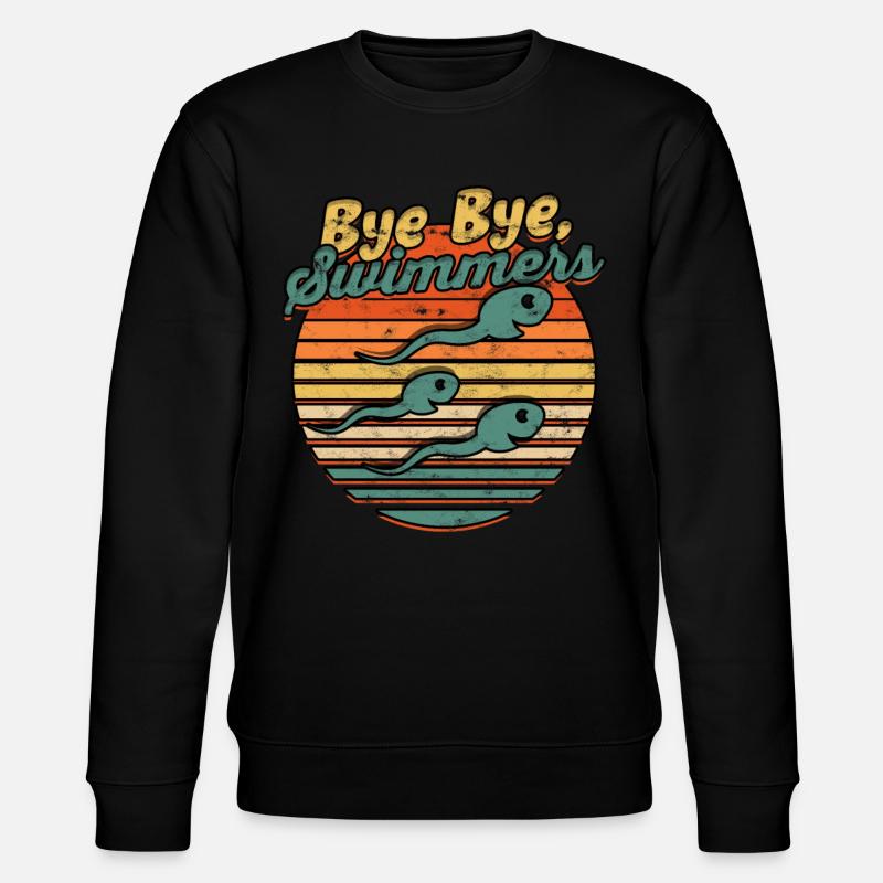 Vasectomie Bye Bye Nageurs - Sweat bio CHANGER Stanley/Stella Unisexe - noir