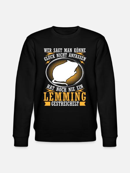 Lemming Petting Vole Lemming - Stanley/Stella CHANGER Unisex Organic Sweatshirt - black
