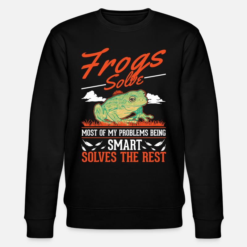Frog Gift Tree Frog - Stanley/Stella CHANGER Unisex Organic Sweatshirt - black