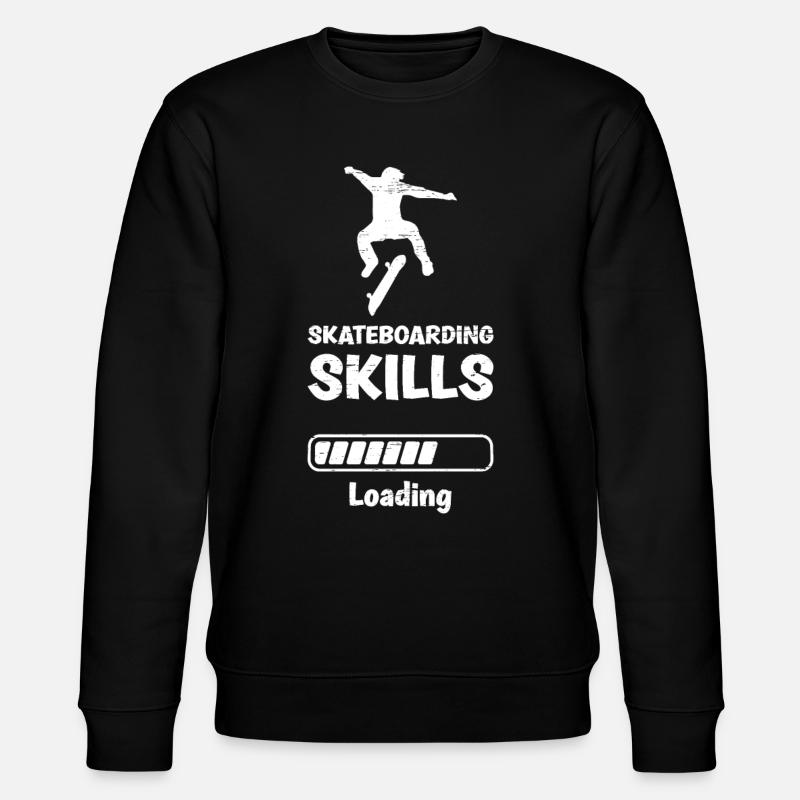 Skateboarding Skills Loading - Stanley/Stella CHANGER Unisex Organic Sweatshirt - black