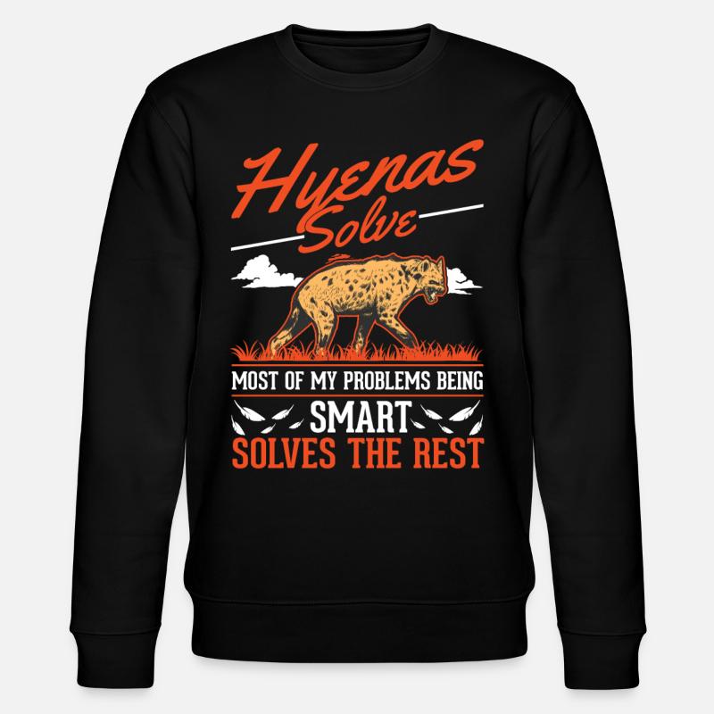 Hyena Gift Aardwolf Hyena - Stanley/Stella CHANGER Unisex Organic Sweatshirt - black